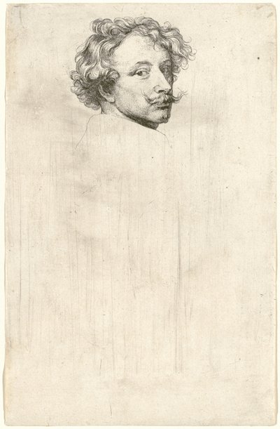 Zelfportret, waarschijnlijk 1626-1641 door Anthony van Dyck