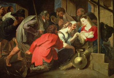 De aanbidding van de herders, ca. 1616-18 door Anthony van Dyck