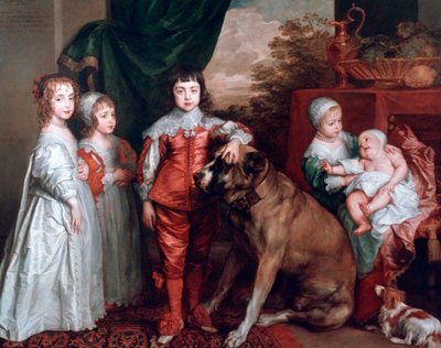 De vijf oudste kinderen van Karel I, 1637 door Anthony van Dyck