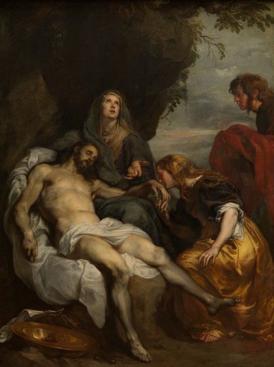 De rouw over de dode Christus door Anthony van Dyck