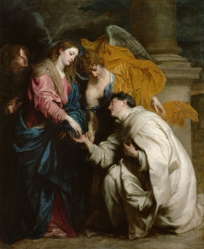 Het visioen van de gezegende Hermann Joseph door Anthony van Dyck
