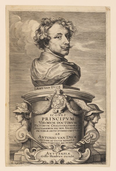Titelpagina, uit de Icones Principum Virorum door Anthony van Dyck