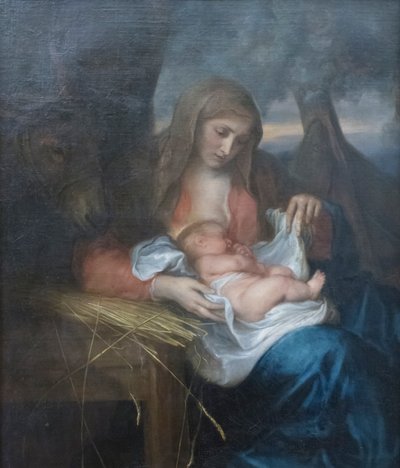 Maagd van het stro door Anthony van Dyck