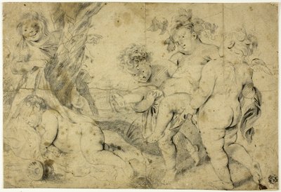 Jonge Bacchus en metgezellen door Anthony van Dyck