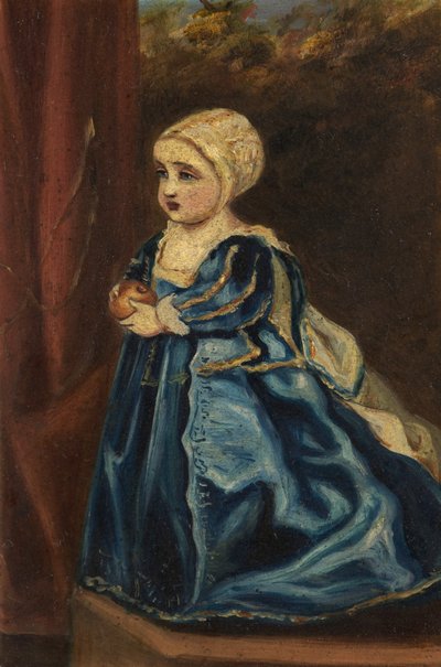 Portret van een Prinses, Dochter van Koning Charles I door Anthony van after Dyck