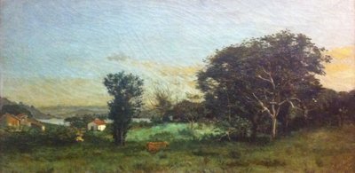Landschap van Rio de Janeiro door Antonio Rafael Pinto Bandeira