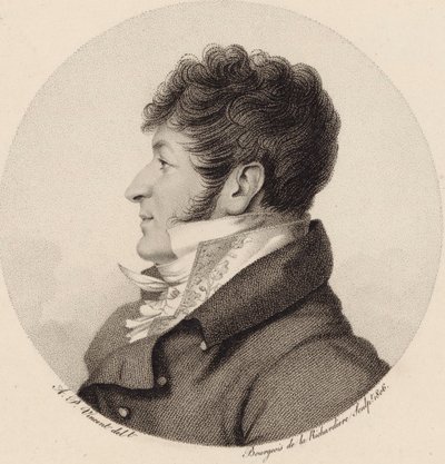 Portret van de componist Charles-Henri Plantade door Antoine Achille Bourgeois de La Richardiere
