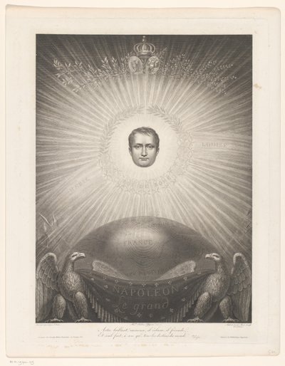Verheerlijking van Napoleon Bonaparte door Antoine Aubert