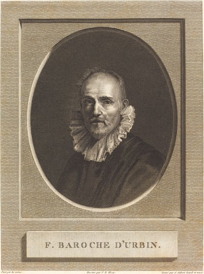 Federico Barocci door Antoine Aubert after Jean Baptiste Joseph Wicar after Federico Barocci