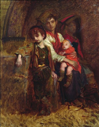 Een Familie van Boeren door Antoine Auguste Ernest Herbert or Hebert