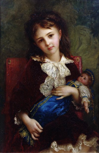 Portret van Catherine du Bouchage, 1879 door Antoine Auguste Ernest Herbert or Hebert