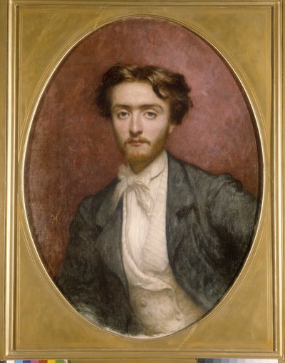 Portret van Pierre Pastre door Antoine Auguste Ernest Herbert or Hebert