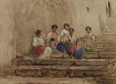 Touwvlechters door Antoine Auguste Ernest Herbert or Hebert