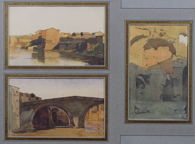 De Tiber, Cloaca Maxima en Ponte Rotto door Antoine Auguste Ernest Herbert or Hebert