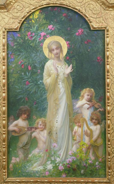 De Maagd in het Paradijs door Antoine Auguste Ernest Herbert or Hebert
