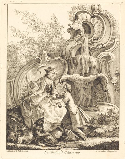 De galante jager door Antoine Aveline