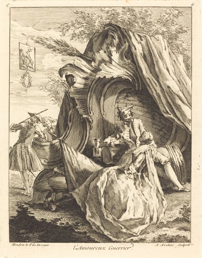 De Liefdevolle Strijder door Antoine Aveline after Jean Mondon