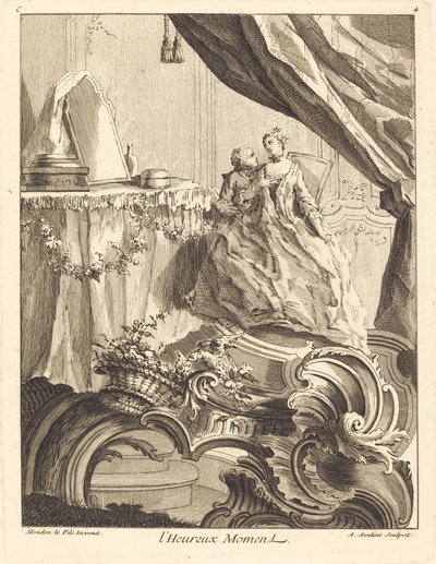 Het Gelukkige Moment door Antoine Aveline after Jean Mondon