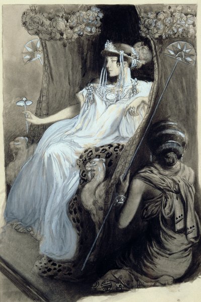 Tekening voor Aphrodite door Pierre Louys, 1896 door Antoine Calbet
