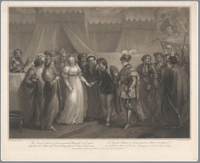 Catherine van Valois en koning Hendrik V van Engeland, 1420 door Antoine Cardon