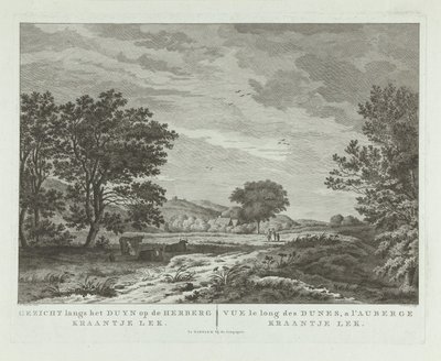 Duinlandschap met wandelend gezin door Antoine Cardon
