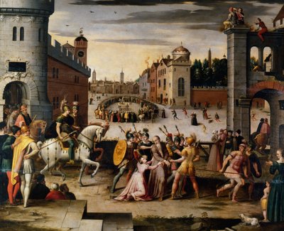 Arrestatie en Executie van Thomas More Kanselier van Hendrik VIII van Engeland ca. 1541-1599 door Antoine Caron