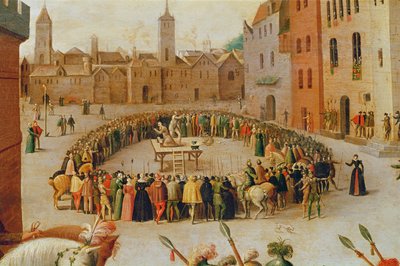De executie van Sir Thomas More in 1535 door Antoine Caron