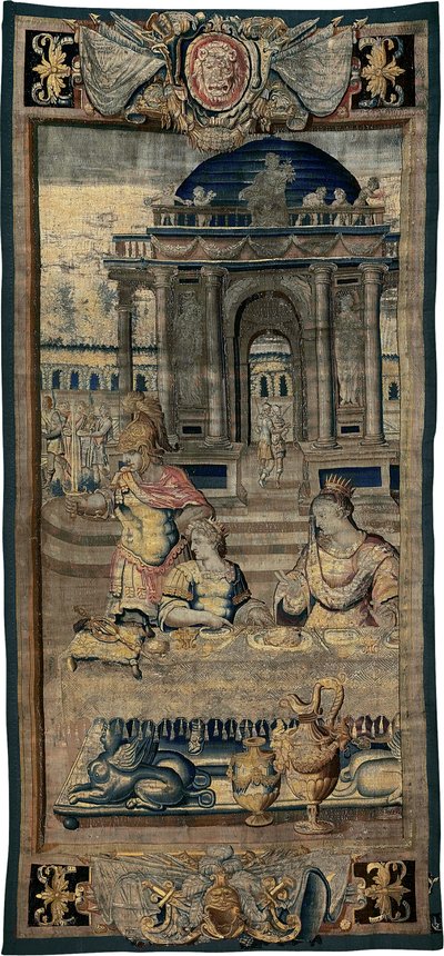 Het feest [middenstuk], uit Het Verhaal van Artemisia door Antoine Caron