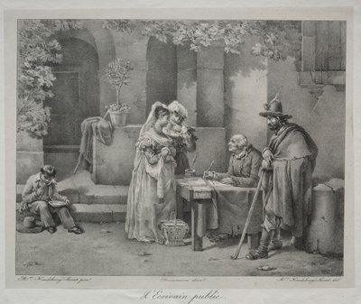 De Openbare Schrijver door Antoine Cécile Hortense Haudebourt Lescot