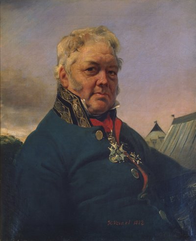 Baron Rene Nicolas Dufriche-Desgenettes (1762-1837) 1822 door Antoine Charles Horace Vernet