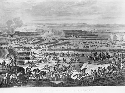 Tegenovergestelde partijen tijdens de Slag bij Austerlitz, 2 december door Antoine Charles Horace Vernet