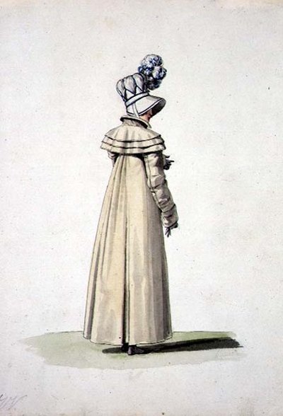 Elegante vrouw met een hoed, illustratie uit 