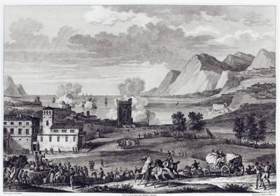 Bevrijding van Corsica, 20 oktober 1796, gegraveerd door Jean Duplessi-Bertaux (1747-1819) door Antoine Charles Horace Vernet