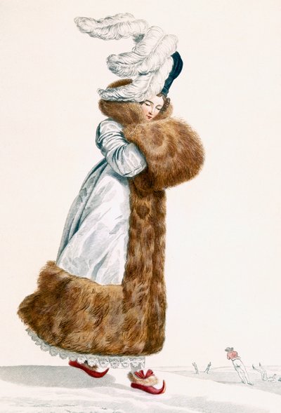 Schaatsjurk, gegraveerd door Georges Jacques Gatine (1773-1831), ca. 1797 door Antoine Charles Horace Vernet