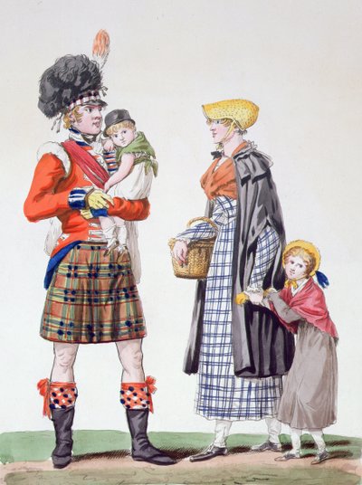 Schotse Familie door Antoine Charles Horace Vernet