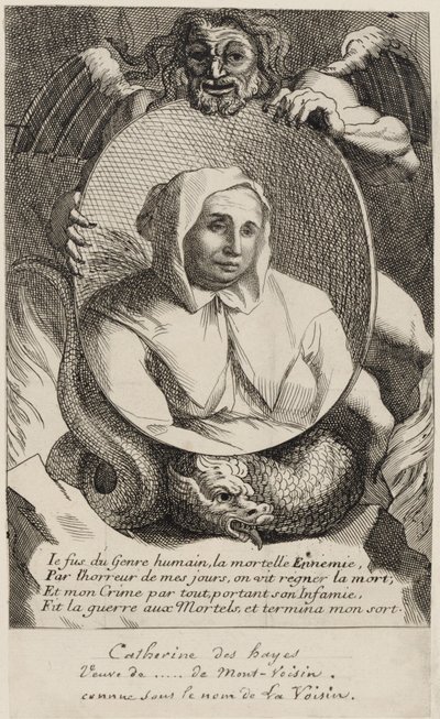 Catherine Deshayes (Monvoisin, bekend als "La Voisin") 1680 door Antoine Coypel