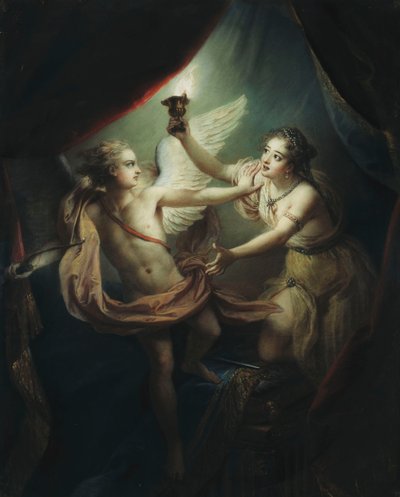 Cupido verlaat Psyche, 1736 door Antoine Coypel