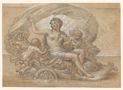 Galathea op haar zeewagen door Antoine Coypel