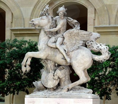 Mercurius rijdend op Pegasus, bekend als 