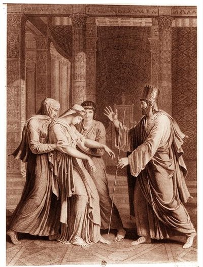 Esther Voor Assuerus, illustratie uit 