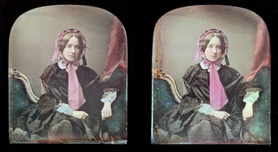 Portret van een vrouw door Antoine Francois Jean Claudet