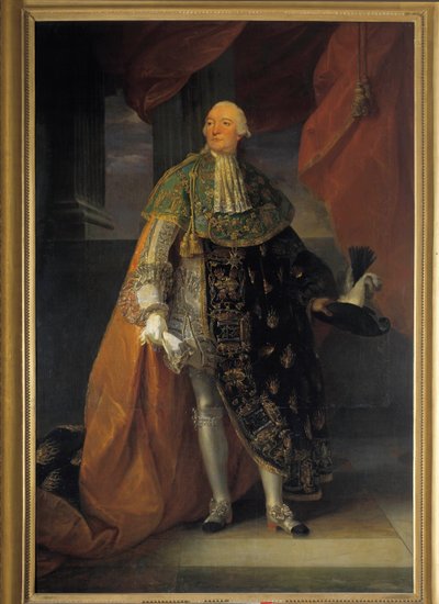 Portret van Louis Philippe II Joseph, Hertog van Orléans (Philippe Égalité) in groot kostuum van de Orde van de Heilige Geest door Antoine François Callet