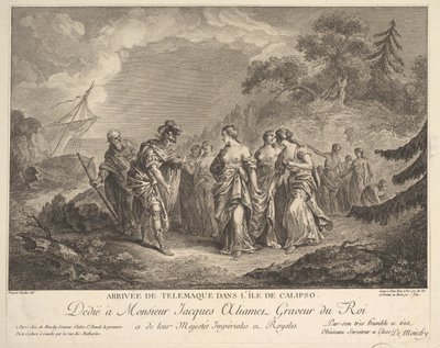 De Aankomst van Telemachus op het Eiland van Calypso door Antoine Jean Duclos