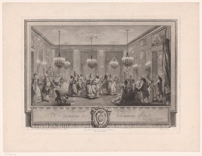 Marie Antoinette: De koningin van de mode: Bal bij het huis van Monsieur de Villemorien door Antoine Jean Duclos