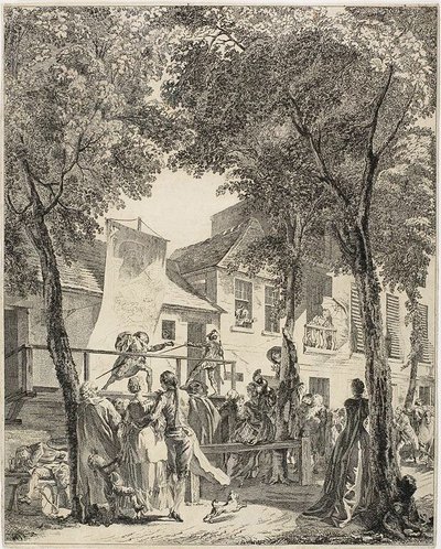 De parade op de boulevard door Antoine Jean Duclos