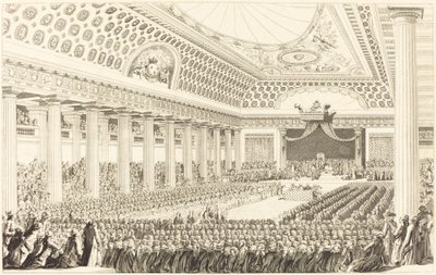 De opening van de Staten-Generaal in Versailles, 5 maart 1789 door Antoine Jean Duclos after Charles Monnet