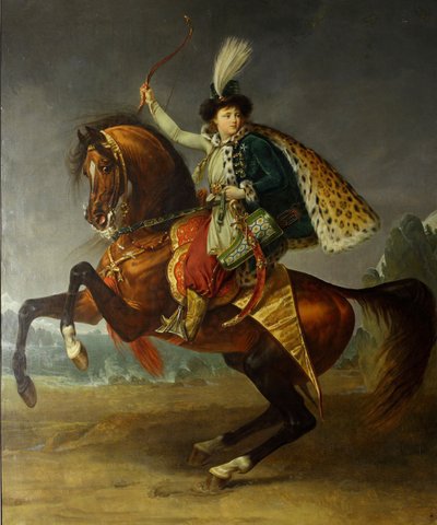 Ruiterportret van Prins Boris Nikolayevich Yusupov door Antoine Jean Gros