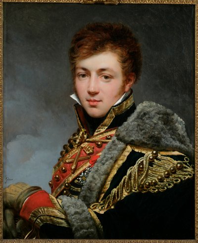 Frans: Portrait du comte Honoré de La Riboisière (1788-1868) door Antoine Jean Gros