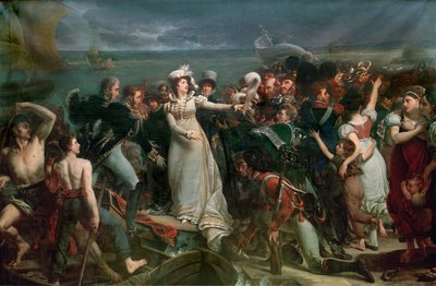 Marie Therese, hertogin van Angouleme ... (olieverf op doek) door Antoine Jean Gros