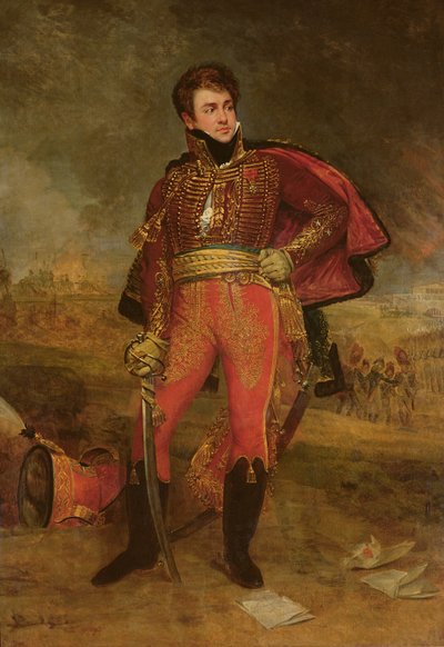 Portret van generaal Francois Fournier-Sarvoleze (1773-1827) 1812 door Antoine Jean Gros